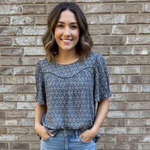 ⭐ Nanette Nanette Lapore Boho Top Size Medium